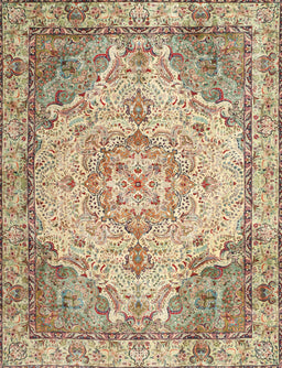 Machine Washable Traditional Brown Rug, wshtr3175