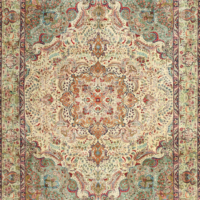 Machine Washable Traditional Brown Rug, wshtr3175