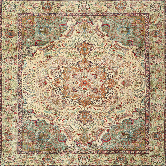 Square Traditional Brown Persian Rug, tr3175
