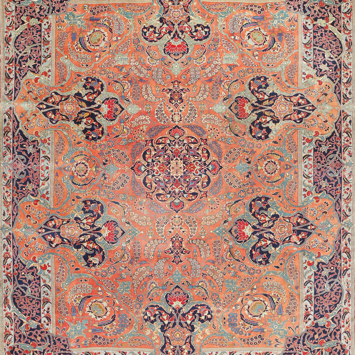 Traditional Tan Brown Persian Rug, tr3179