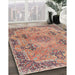 Traditional Tan Brown Persian Rug in Family Room, tr3179