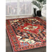 Traditional Dark Almond Brown Persian Rug in Family Room, tr317