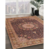 Traditional Sand Brown Persian Rug, tr3180