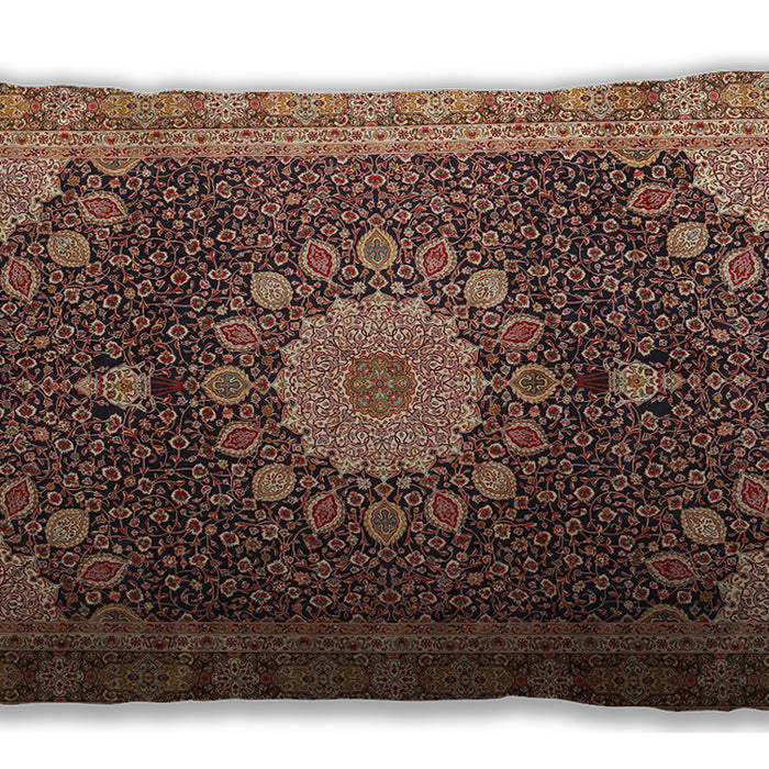 Traditional Classic Rectangular Brown Sand Brown Lumbar Throw Pillow, 13 inch by 19 inch, lbtr3180
