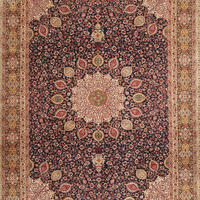 Traditional Sand Brown Persian Rug, tr3180