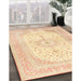 Machine Washable Traditional Sand Brown Rug in a Family Room, wshtr3181