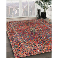 Traditional Orange Salmon Pink Persian Rug, tr3184