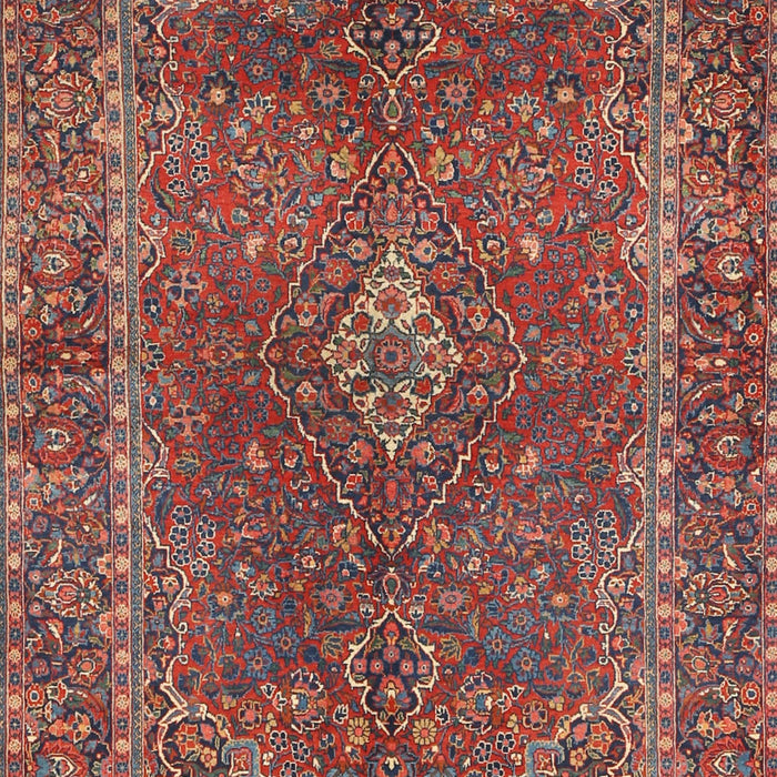 Machine Washable Traditional Orange Salmon Pink Rug, wshtr3184