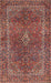 Traditional Orange Salmon Pink Persian Rug, tr3184