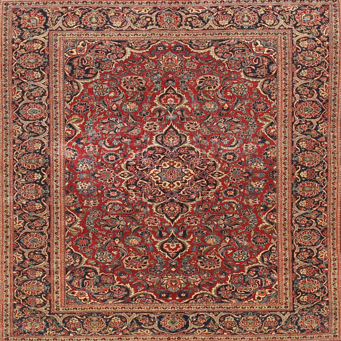 Square Traditional Red Persian Rug, tr3185