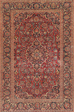 Machine Washable Traditional Tomato Red Rug, wshtr3185