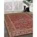 Machine Washable Traditional Tomato Red Rug in a Family Room, wshtr3185