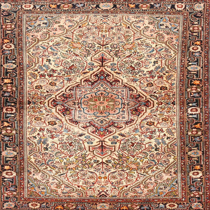 Square Traditional Brown Persian Rug, tr3186