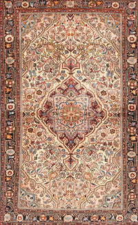 Machine Washable Traditional Brown Rug, wshtr3186