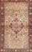 Machine Washable Traditional Brown Rug, wshtr3186