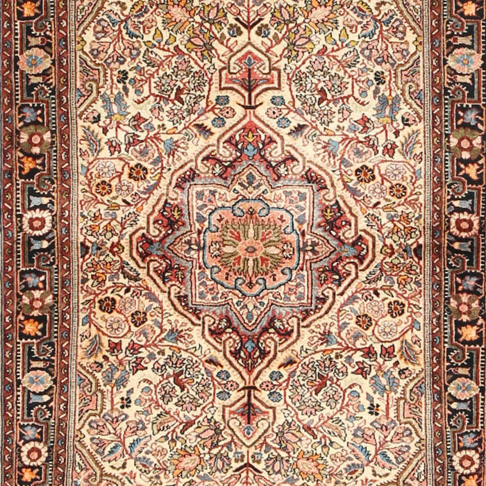 Machine Washable Traditional Brown Rug, wshtr3186