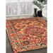 Machine Washable Traditional Sand Brown Rug in a Family Room, wshtr3187