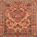 Square Traditional Sand Brown Persian Rug, tr3187