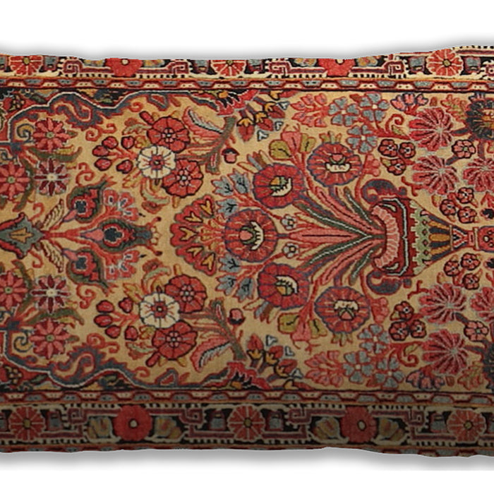 Traditional Classic Rectangular Brown Sand Brown Lumbar Throw Pillow, 13 inch by 19 inch, lbtr3187