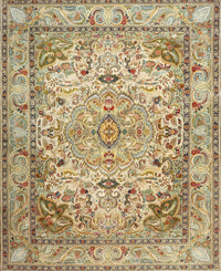 Machine Washable Traditional Light Brown Rug, wshtr3188