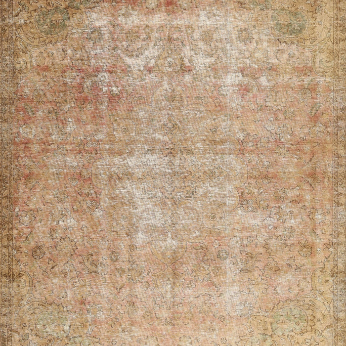 Machine Washable Traditional Bronze Brown Rug, wshtr3189