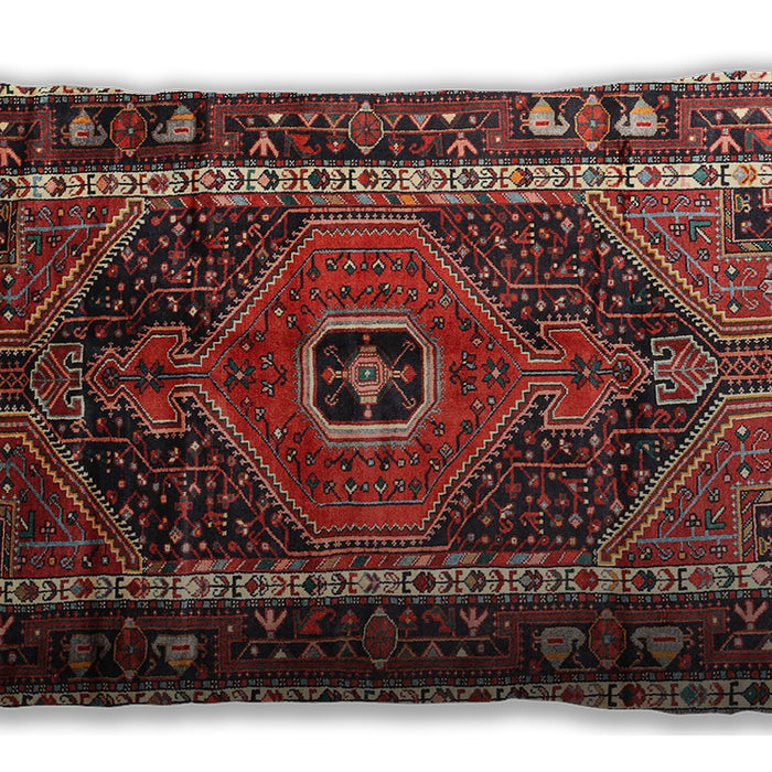 Traditional Classic Rectangular Saffron Red Lumbar Throw Pillow, 13 inch by 19 inch, lbtr318
