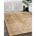 Machine Washable Traditional Bronze Brown Rug in a Family Room, wshtr3191