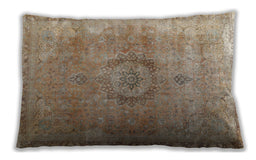 Traditional Classic Rectangular Brown Sugar Brown Lumbar Throw Pillow, 13 inch by 19 inch, lbtr3192