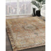 Machine Washable Traditional Brown Sugar Brown Rug in a Family Room, wshtr3192