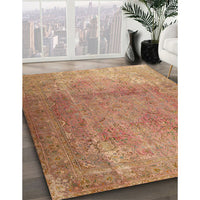 Traditional Sand Brown Persian Rug, tr3193