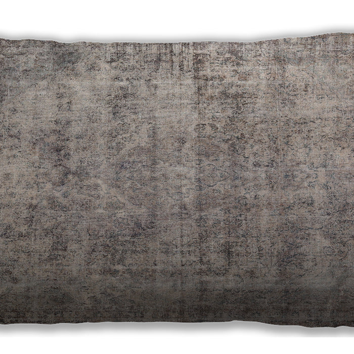 Traditional Classic Rectangular Tan Brown Lumbar Throw Pillow, 13 inch by 19 inch, lbtr3194