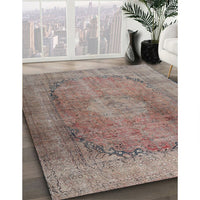 Traditional Rosy Brown Pink Persian Rug, tr3196