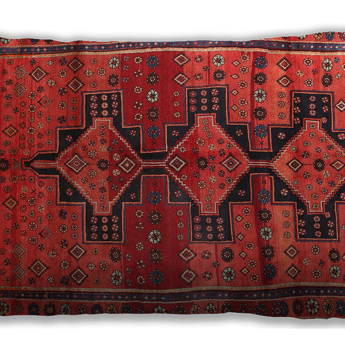 Traditional Classic Rectangular Red Lumbar Throw Pillow, 13 inch by 19 inch, lbtr319