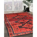 Traditional Red Persian Rug in Family Room, tr319