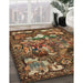 Machine Washable Traditional Bronze Brown Rug in a Family Room, wshtr31