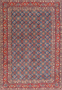 Machine Washable Traditional Brown Red Rug, wshtr3200