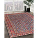 Traditional Brown Red Persian Rug in Family Room, tr3200