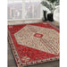 Machine Washable Traditional Tomato Red Rug in a Family Room, wshtr3201