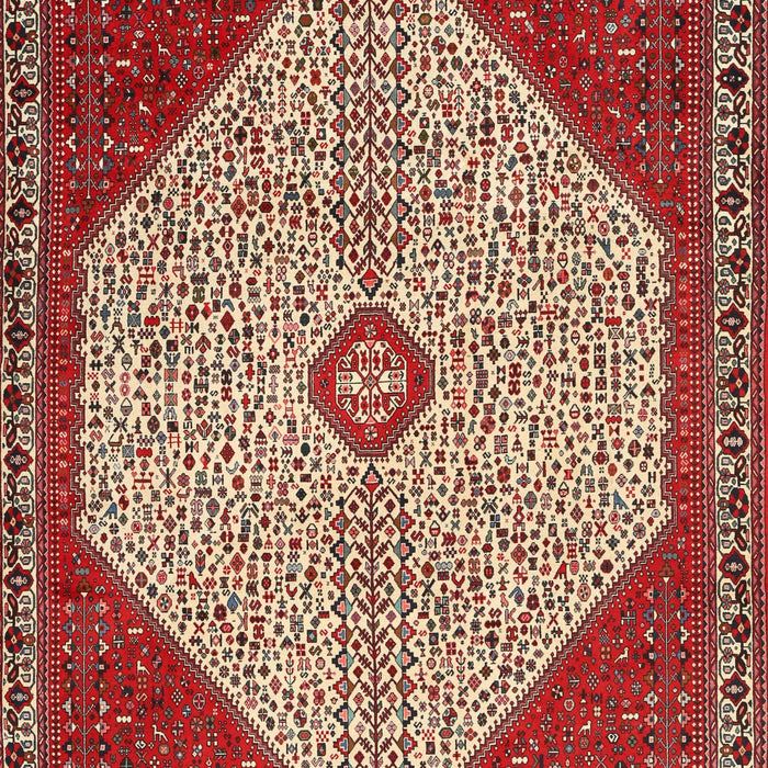 Machine Washable Traditional Tomato Red Rug, wshtr3201