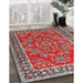 Traditional Camel Brown Persian Rug in Family Room, tr3202