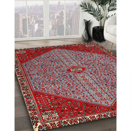 Traditional Red Persian Rug in Family Room, tr3203