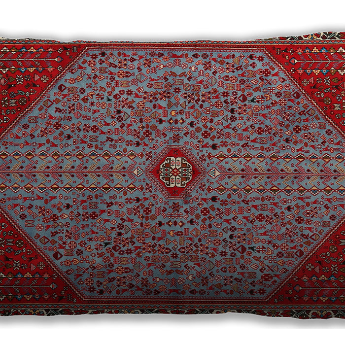 Traditional Classic Rectangular Tomato Red Lumbar Throw Pillow, 13 inch by 19 inch, lbtr3203