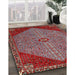 Machine Washable Traditional Tomato Red Rug in a Family Room, wshtr3203