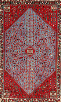 Machine Washable Traditional Tomato Red Rug, wshtr3203