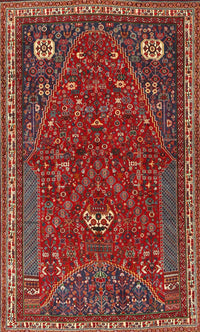 Machine Washable Traditional Dark Almond Brown Rug, wshtr3204