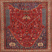 Square Traditional Dark Almond Brown Persian Rug, tr3204