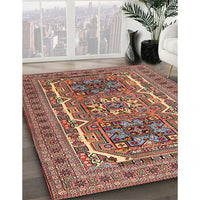 Traditional Saffron Red Persian Rug, tr3205