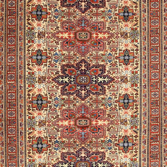 Traditional Saffron Red Persian Rug, tr3206