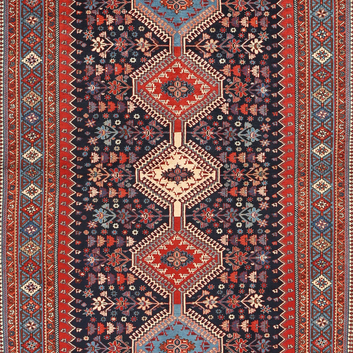 Traditional Saffron Red Persian Rug, tr3208