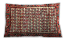 Traditional Classic Rectangular Tomato Red Lumbar Throw Pillow, 13 inch by 19 inch, lbtr320